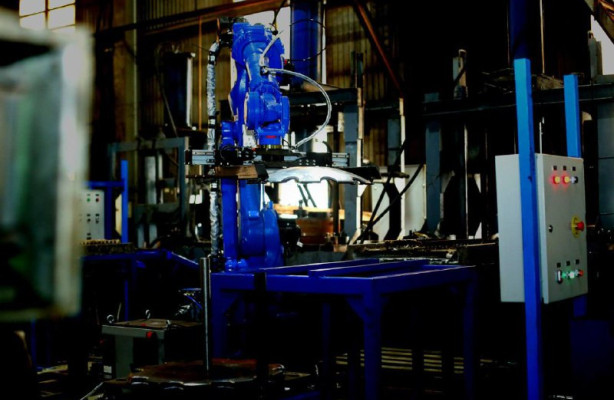 Алмаз роботизировали линию закалки запасных частей