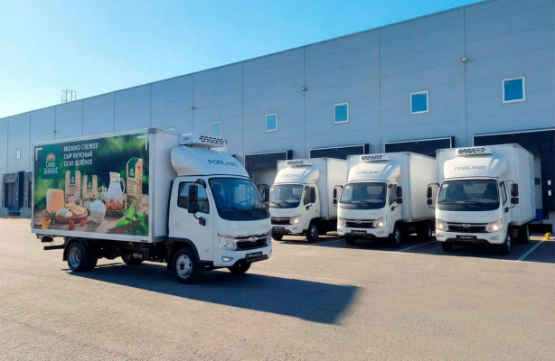Компания «Милком» приобрела 10 грузовиков FORLAND 3